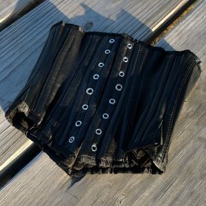 Leatherotics Sexy Leather Corset Lace Up XS/SM